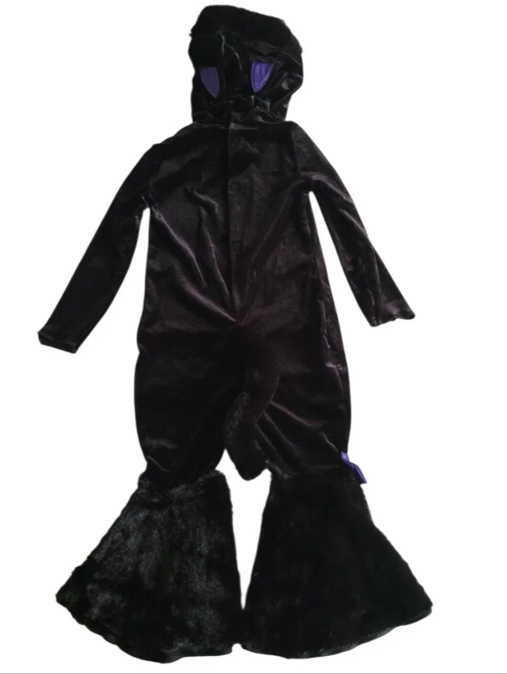 Spirit Halloween Toddler Black Kitty One Piece Costume Hooded Jumpsuit Unisex T2